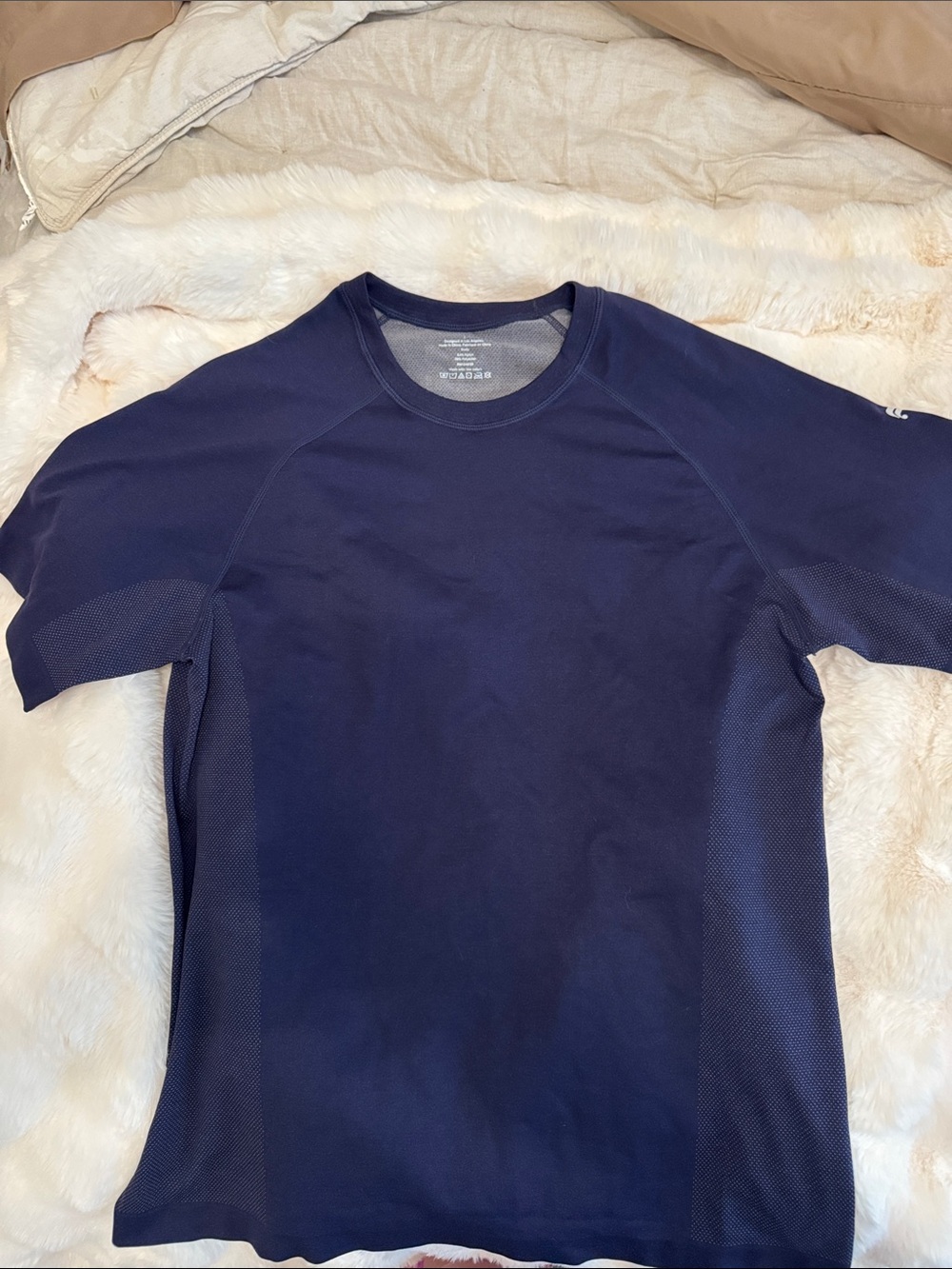 Fabletics Men's Short Sleeve Tee - Navy Blue